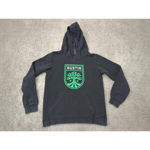 Austin FC Hoodie Youth Boys M Long Sleeve MLS Pullover Outer Stuff‎ Black